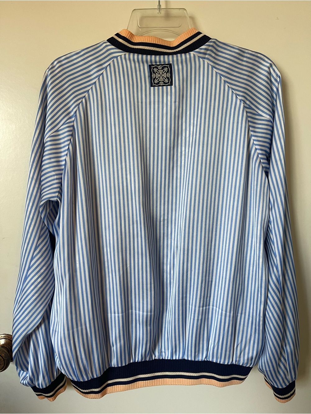 Scotch & Soda Reversible Floral Bomber Jacket - Navy/Blue Striped - Picture 7 of 8